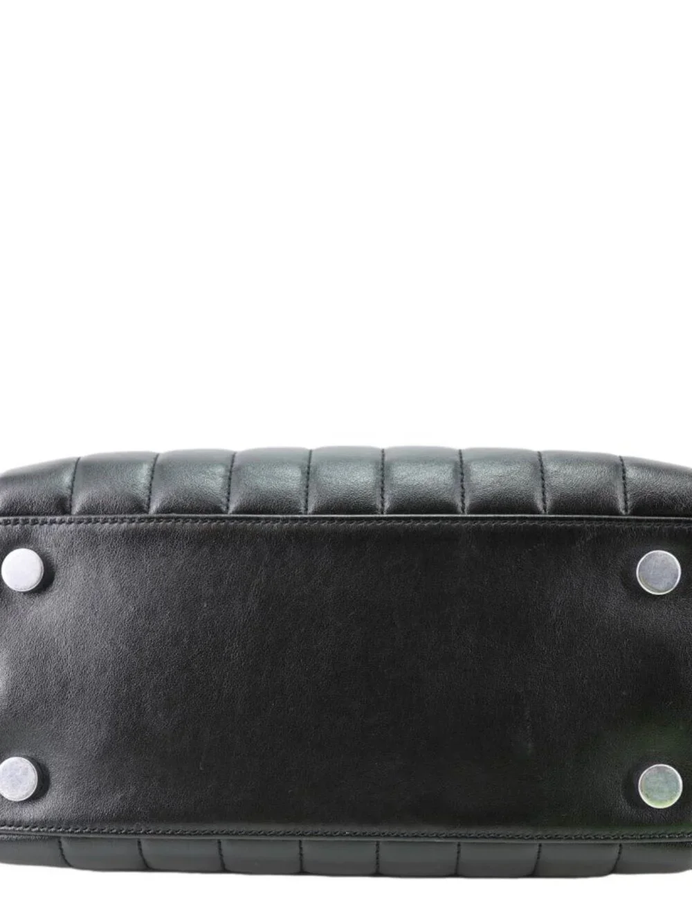 Yves Saint Laurent  Loulou Quilted Leather Top Handle Shoulder Bag Black